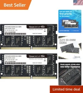 Dual Channel Elite 16GB DDR4 RAM Kit (2 x 8GB) – 3200MHz Upgrade for Laptops - Picture 1 of 9