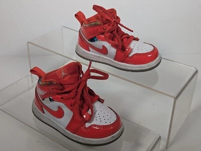 Ребенок ясельного возраста Nike Air Jordan ретро 1 средний SE «Барселона свитер» размер 6C DC7250 600 - Изображение 1 из 4