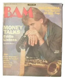 Vtg BAM LA's Music Magazine - November 14, 1986 #244 Eddie Money / Iggy Pop - Picture 1 of 3