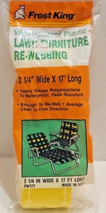 Correas de plástico resistente a la intemperie para muebles de césped Frost King amarillo 2 1/4" X 17' - Imagen 1 de 3