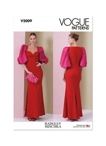 Vogue V2009 Sewing Pattern Misses' Formal Fancy Long Dress Size B5 (8-16) UNCUT - Picture 1 of 6