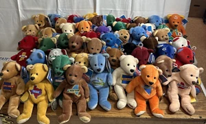Lotto di tutti i 50 peluche Mary Meyer Quarter Cuddlers State Teddy Beanie LEGGI - Foto 1 di 19