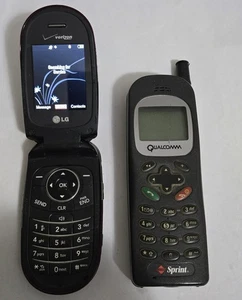 Cell Phone LG Flip Works Kyocera Qualcomm Verizon Sprint Vintage - Photo 1 sur 12