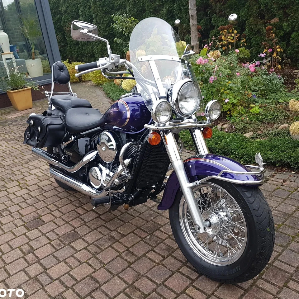 For Kawasaki Vulcan 800 Classic VN800B 18"x16" Windshield fits 7/8" 1" Handlebar Foto 1 de 4