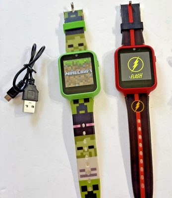 ACCUTIME Kids Teens Game Camera Watch Minecraft & Batman Flash lot of two (2) - Image 1 of 4