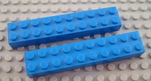 LEGO Lot of 2 Blue 2x10 Brick Pieces - Picture 1 of 1