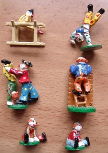 Set Of 6 Warwick Miniatures Pewter Clowns - Picture 1 of 4