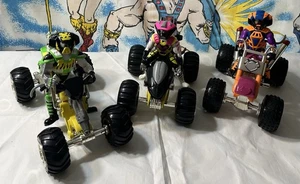 Juego de figuras de acción Biker Mice Mars Galoob 1994 Throttle Modo Off Road Bros Quads - Imagen 1 de 10