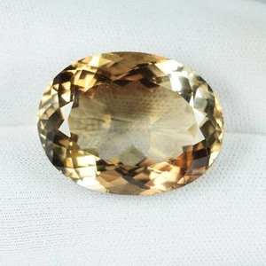 35.40 ct BEST GRADE SPARKLING CHAMPAGNE COLOR NATURAL TOPAZ See Vdo 5198 A1 - Picture 1 of 2