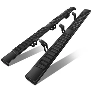 Fit 07-21 Toyota Tundra Crew Max 6.75" Black Rectangular Step Bar Running Board - Picture 1 of 8