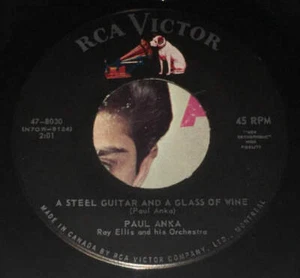 Paul Anka - A Steel Guitar And A Glass Of Wine / I Never Knew Your Name (7", Sin - Foto 1 di 2