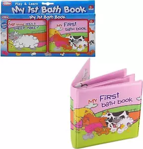 Baby Bath Time My 1st First Bath Book Toddler Play Floating Educational Toy - Picture 1 of 3