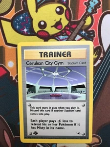 Cerulean City Gym 1. Edition 108/132 Gym Heroes Pokemon Karten NM - Bild 1 von 2