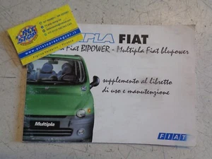 LIBRETTO - ALLEGATO USO E MANUTENZIONE FIAT MULTIPLA - BIPOWER 99 - 00 -ORIGINAL - Imagen 1 de 2