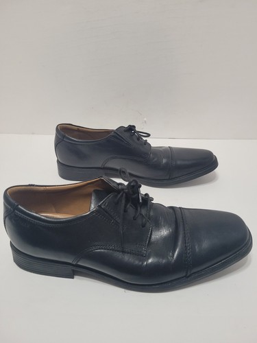 Scarpe Clarks nere con punta a cappuccio in pelle Uomo 9 M (42 EUR)