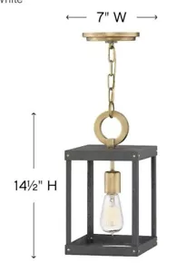 Hinkley Lighting Porter 4077HB One Light Anhänger - Heritage Messing - Bild 1 von 2