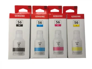 Original Canon GI-56 Nachfülltinten 4er Set BK/C/M/Y für MAXIFY GX6050 GX7050 - Bild 1 von 1