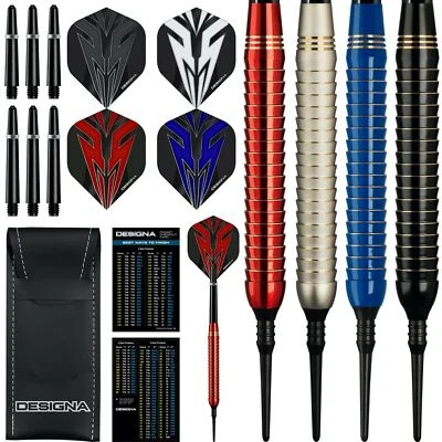 Designa Mako "Shark" Softdarts Dartset Dartpfeile 20g, 22g