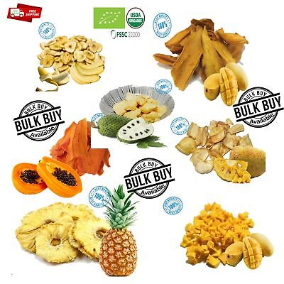 Dried Fruit Strip 100% Organic Mango Pineapple Banana Papaya Avocado Jack Fruit • 373.10$