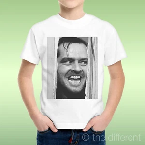 T-Shirt Bambino Ragazzo Shining Film Jack Nicholson Spacca Porta Idea Regalo - Bild 1 von 1