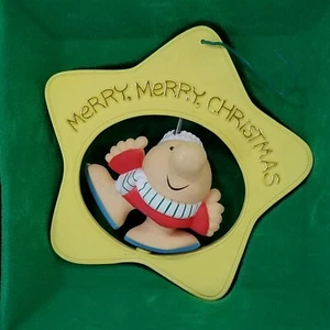 American Greetings Ziggy Merry Days Amarilla Forma de Estrella Adorno de Navidad Gira - Imagen 1 de 11