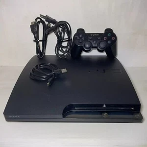 Sony PlayStation 3 Slim Console 250GB CECH-2004B Nera + Cavi + Controller YLOD - Imagen 1 de 1
