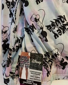 Disney Mens MICKEY MOUSE PAJAMA Lounge SHORTS L 36-38 NEW Soft BUTTON FLY Large - Picture 1 of 2