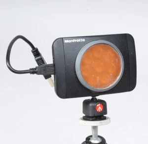 MANFROTTO LUMIMUSE 8 LED LIGHT W CORD & FILTERS WORKS MLUMEIMU-BK - Picture 1 of 5