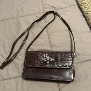 brighton crossbody organizer purse leather - Picture 1 of 5