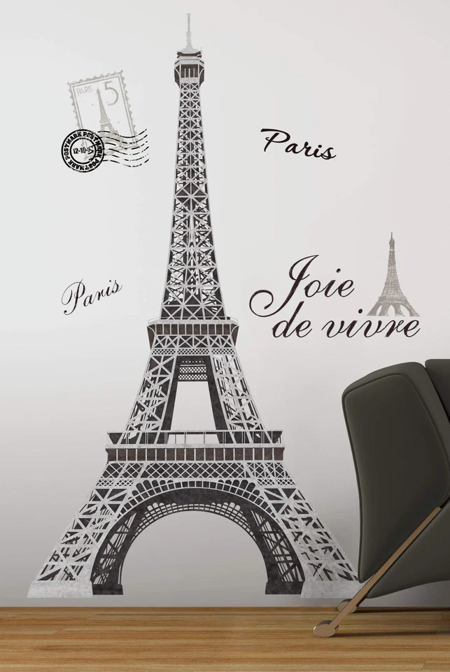 RoomMates RMK1576GM Eiffel Tower Peel and Stick Giant Wall Decal