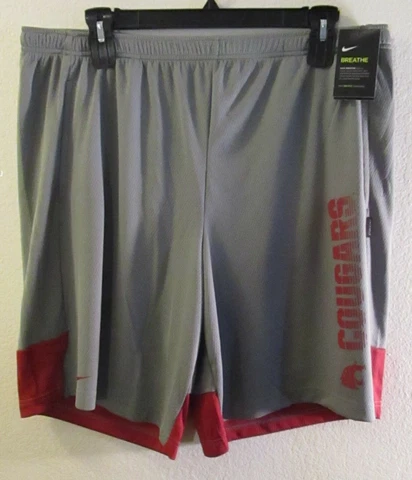 NWT Nike Washington State Cougars Mens BREATHE Sideline Shorts XXL Grey MSRP$55 Cover