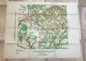 1928 1929 Mapa Topo Curso de Extensión del Ejército de colección - Imagen 1 de 1