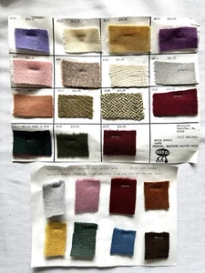 Braid-Aid Rug Hooking Wool Samples - Vintage - Picture 1 of 3