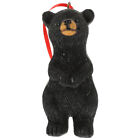 Mini Black Bear Hanging Wildlife Figurine Ornament Gift for Christmas Tree-DH