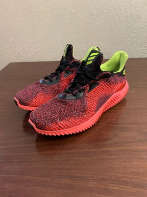 NBA Adidas Alpha Bounce Charlotte Hornets Zapatos de Baloncesto Rojo/Amarillo Talla 15 Foto 1 de 4