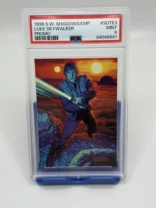 1996 Star Wars Shadows Of The Empire PROMO Luke Skywalker Topps #SOTE3 PSA 9 - Picture 1 of 2