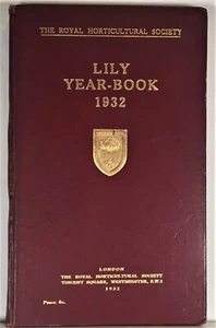LILY Year Book 1932 - Royal Horticultural Society Flower Book - Picture 1 of 3