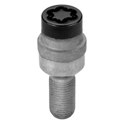 For Volkswagen Jetta 90-18 Chrome Black Radius/Ball Seat Bolt Wheel Lock Set - Image 1 of 2