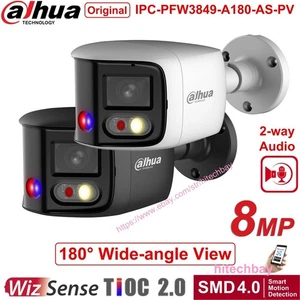 Dahua 4K 8MP 180° Panoramic TiOC 2-Way Audio PoE Camera IPC-PFW3849S-A180-AS-PV - Picture 1 of 16