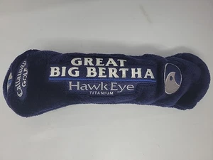 Callaway Great Big Bertha Hawkeye Titanium Driver Headcover Blue Plush OEM #1 - Picture 1 of 6