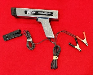 VINTAGE SUNTUNE Inductive Timing Light + Leads CP7515 Shiny Chrome Excellent! - Picture 1 of 6
