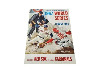 1967 World Series Program & Scorecard UNSCORED Boston Red Sox St Louis Cardinals - Image 1 of 4