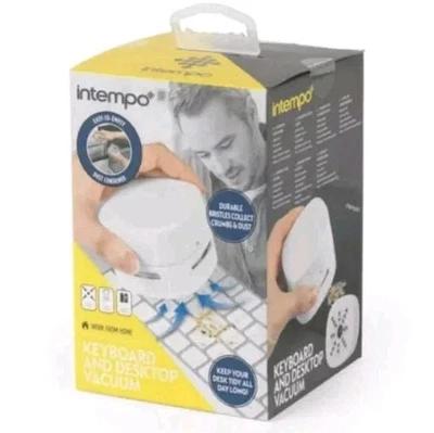 Intempo Keyboard Cleaner Mini Laptop & Desk Vacuum Cleaner Portable Cordless - Image 1 of 3