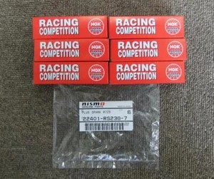 NISMO BY NGK RACING SPARK PLUG SET X6pc FOR NISSAN SKYLINE GT-R 22401-RS238-7  - Picture 1 of 9