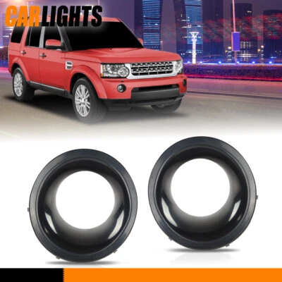 Fit For Land Rover LR4 2010-2014 Pair Fog Lamp Light Bezel Left & Right Black Foto 1 de 4