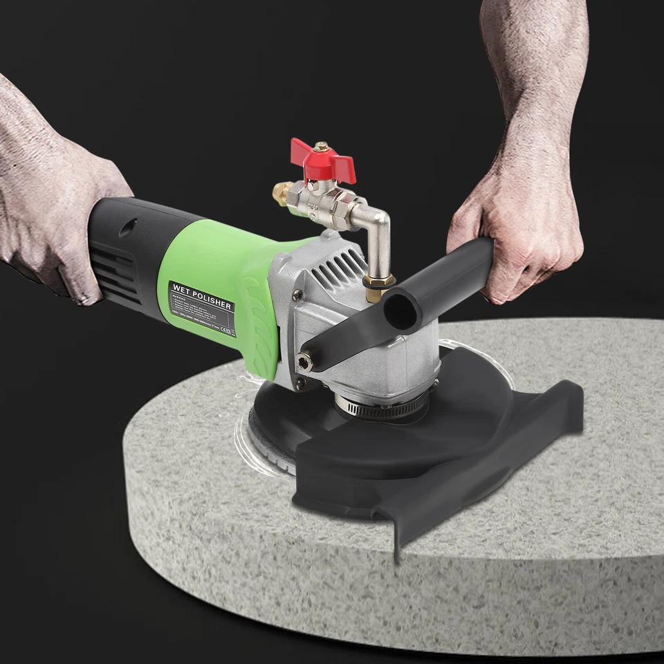 Nass-Steinschleifer Na?polierer Schleifmaschine m. 7* 4'' Nassschleifscheiben DE - Bild 1 von 4