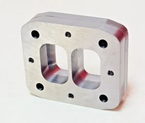 CT-26 Divided Turbo to T4 Divided Countersunk Manifold Flange Adapter CT26 MR2 - Bild 1 von 3
