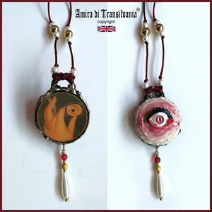 evil eye talisman necklace amulet pendant charm good luck attraction money love - Picture 1 of 24