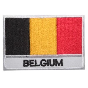 Belgium Country Flag Patch Iron On Patch Sew On Badge Embroidered Patch - Picture 1 of 1