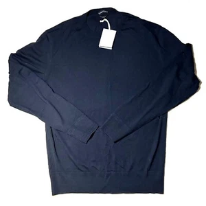 NWT Tom Ford - Merino Wool Crewneck Sweater - 56 (2XL) - Midnight Blue -Was $790 - Picture 1 of 6